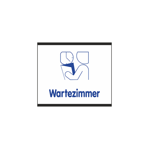 Türschild SlideFix Black - 180 x 150 mm (BxH)