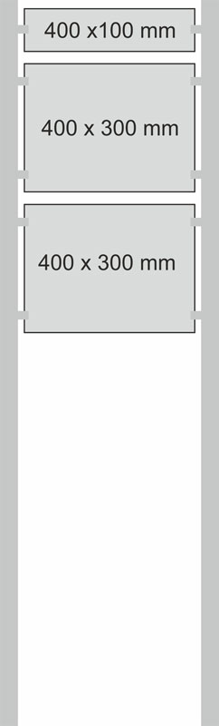 Edelstahl-Schildständer - Typ HGH-V2A-4030