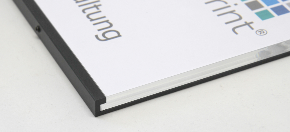 Türschild SlideFix Black - 297 x 210 mm (BxH) A4 quer