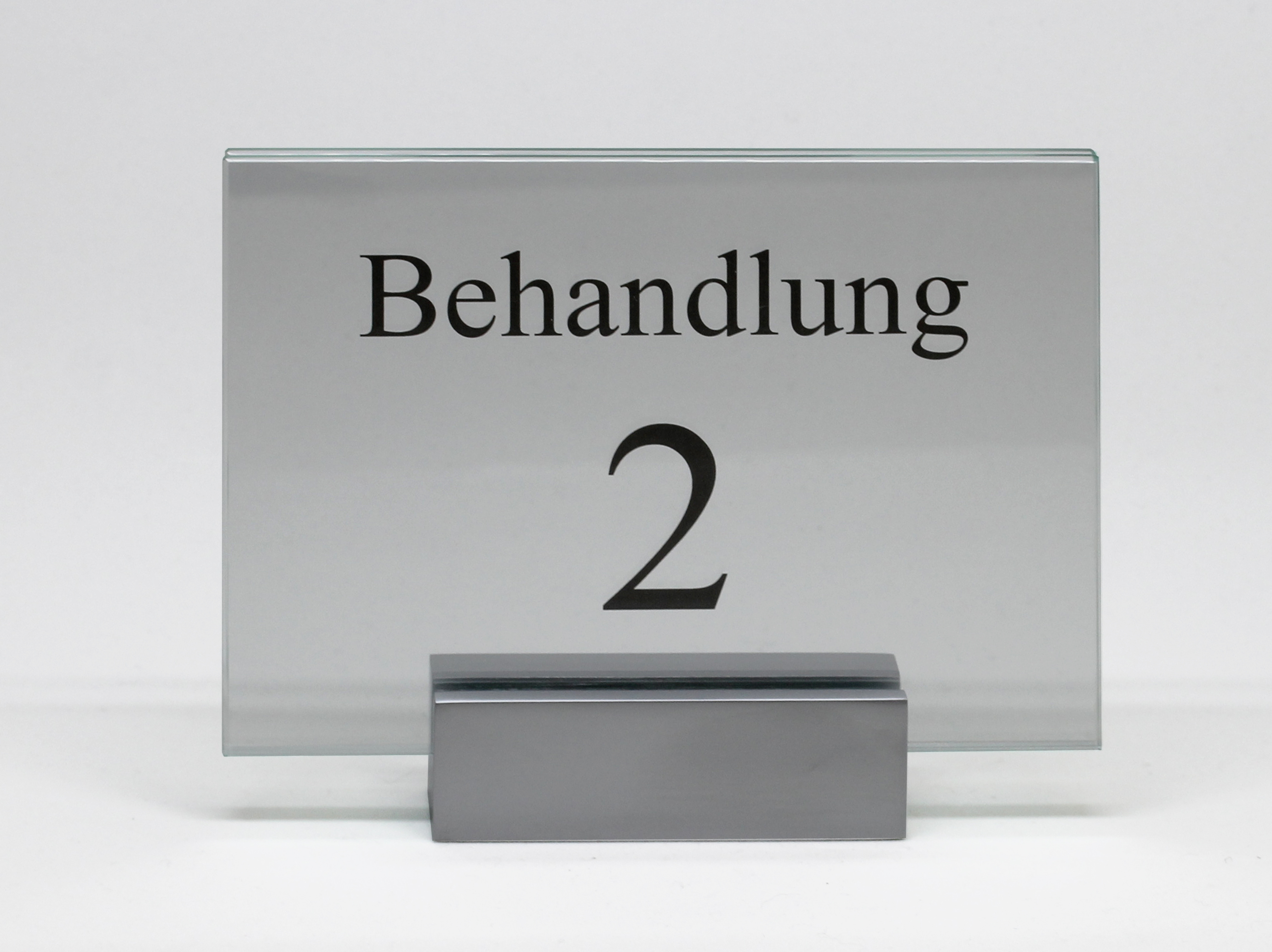 Glas-Türschild MONACO - 148 x 105 mm A6 quer
