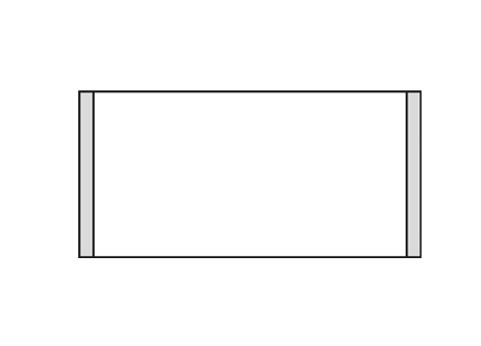 Türschild KRISTALLINO.s-Acryl - 216 x 105 mm (BxH)