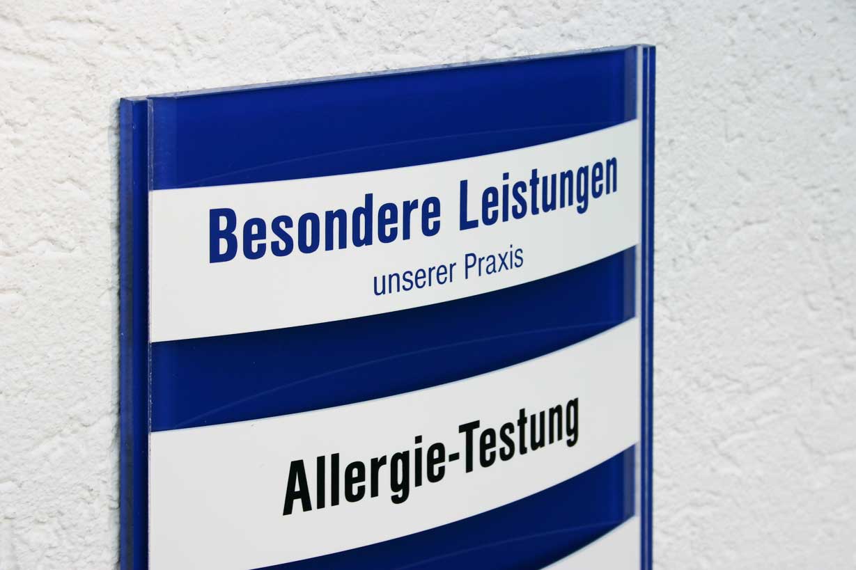 Leistungs-Tafel -  450 x 500 mm - Überschrift + 12 Titel