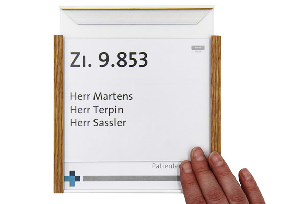 Türschild LMH Silver Line Eiche