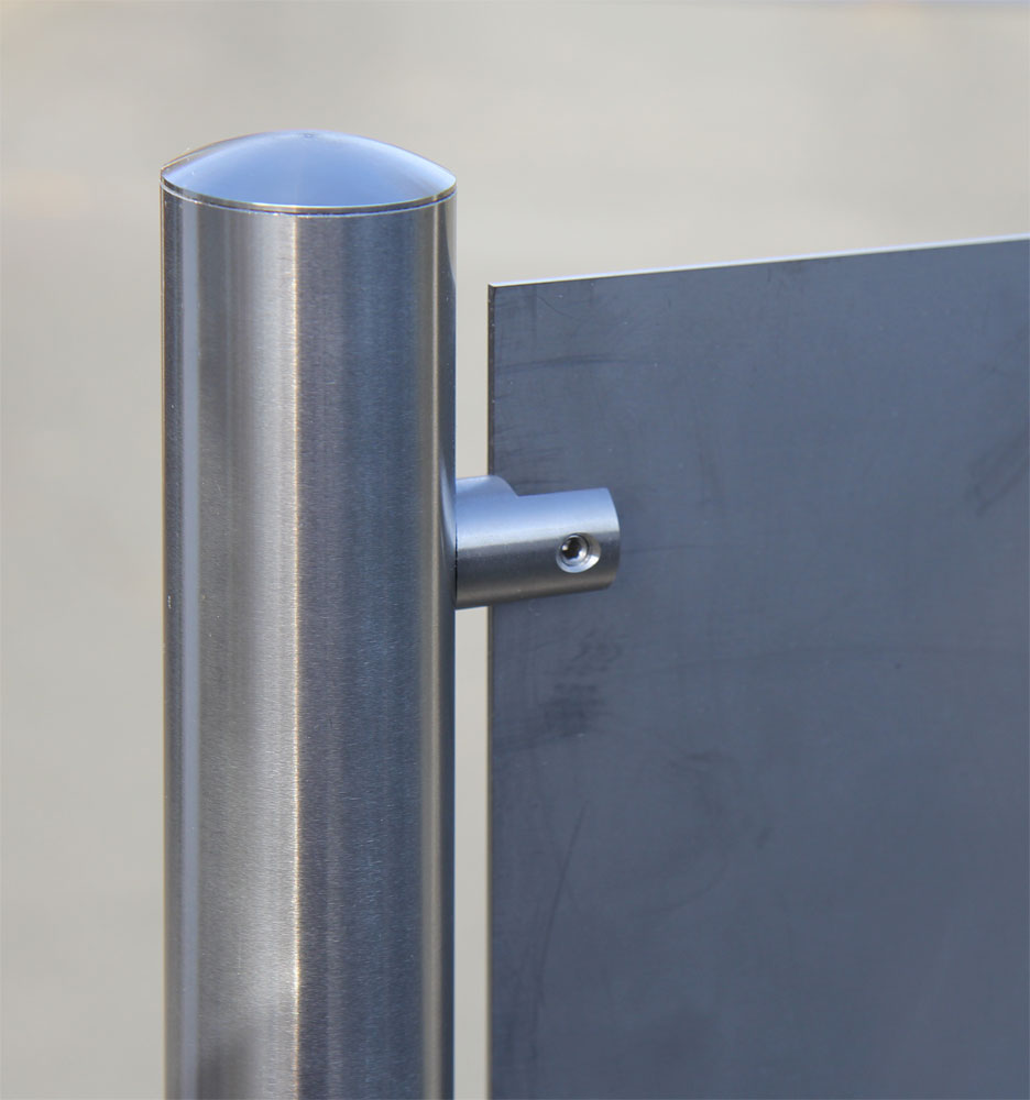 Edelstahl-Schildständer - Typ HGH-V2A-8020-1