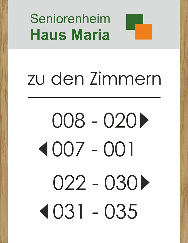 Türschild NIRO.eiche - 230 x 299 mm, A4 hoch