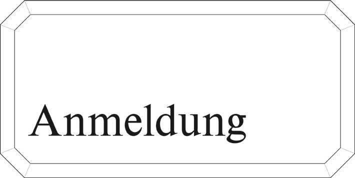 Typ Epsilon 250 x 125 mm - Anmeldung