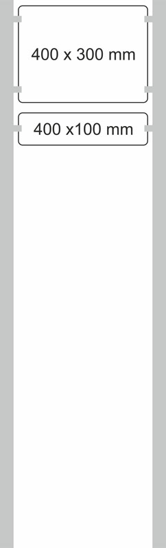Edelstahl-Schildständer - Typ HGH-PWS-4030