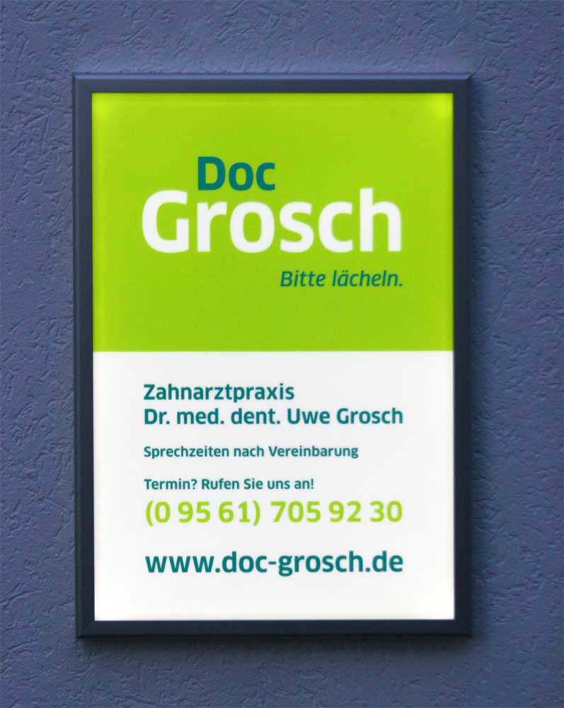 LED-beleuchtetes Schild - 50 x 70 cm