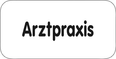 Typ Delta 135 x 68 mm - Arztpraxis
