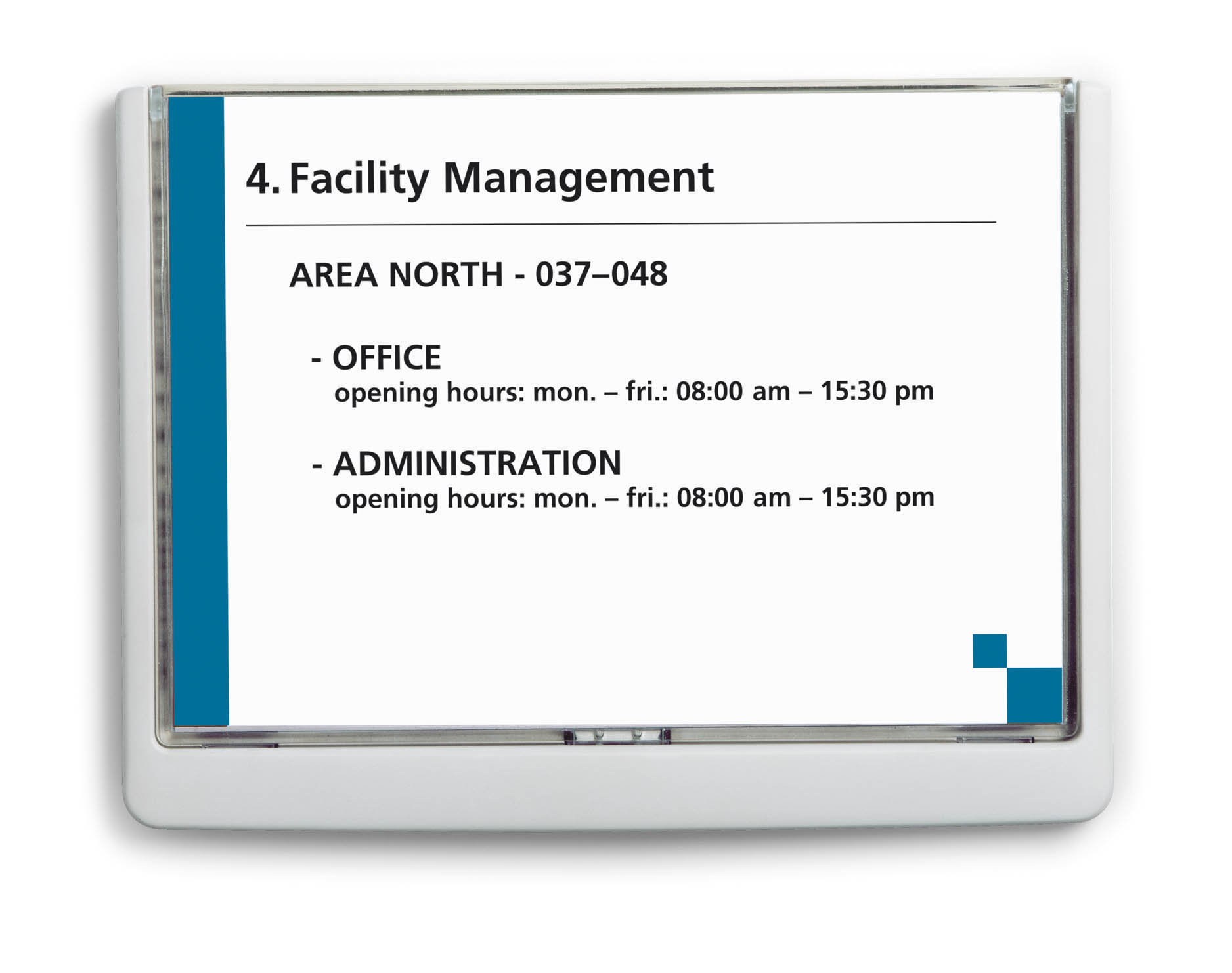 Türschild Click-Sign Durable - 210 x 148,5 mm A5 quer