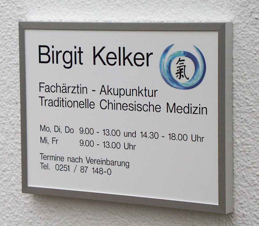 Alu-Wechselrahmen Typ Theta- - Rahmen silber eloxiert-Einschiebeschilder weiß