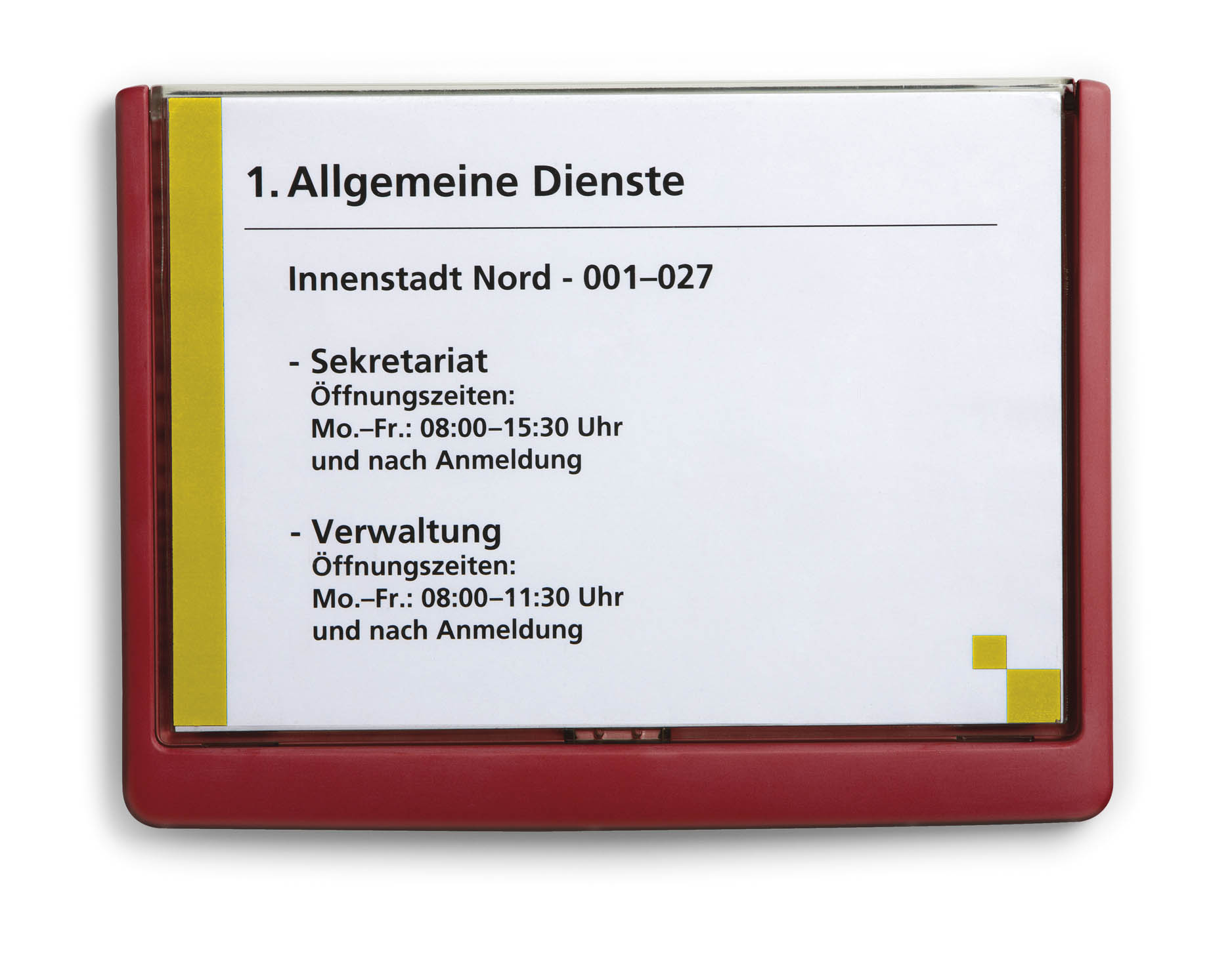 Türschild Click-Sign Durable - 210 x 148,5 mm A5 quer