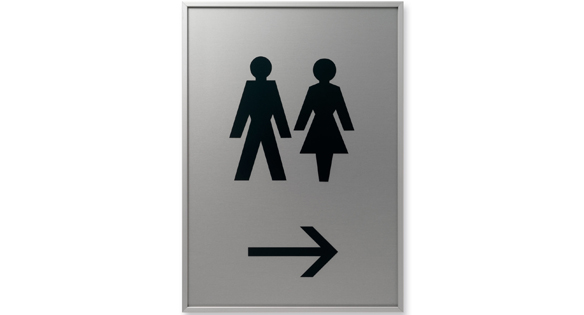 Türschild Unitex-FL - 214 x 301 mm (BxH) A4 hoch