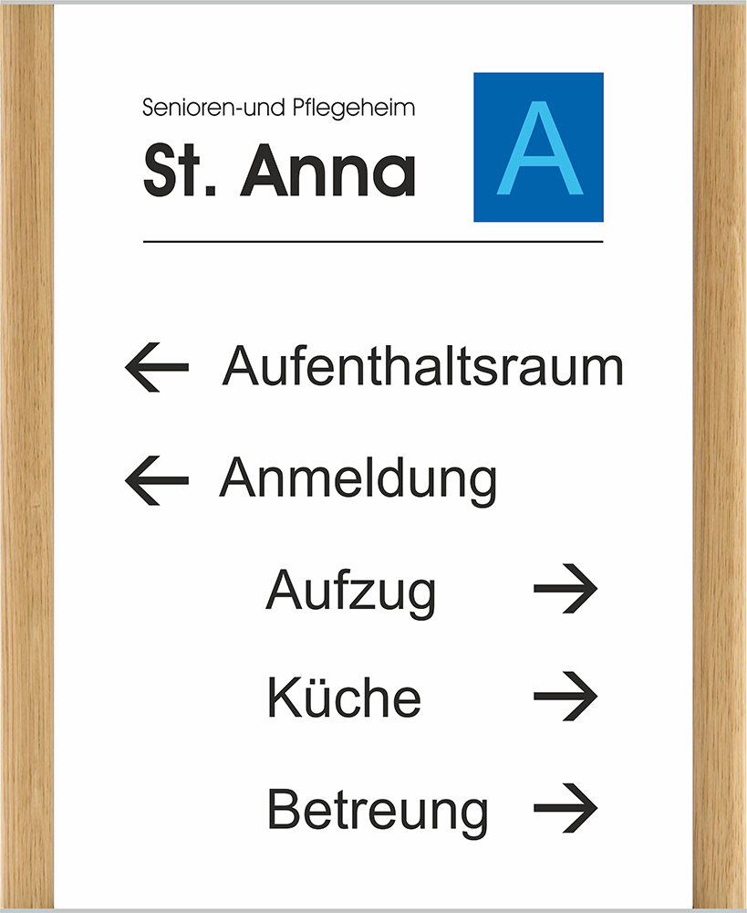 Türschild Westerwald-Eiche - 347 x 424 mm (BxH) A3 hoch