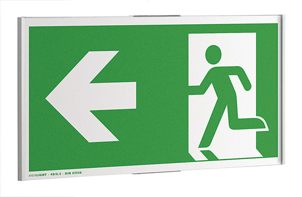 Türschild / Fluchtwegweiser OSLO - 300 x 148 mm (BxH)