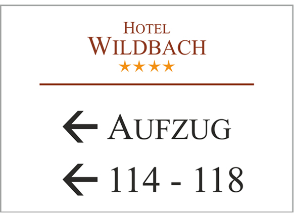 Türschild NIRO.clic - 422 x 299 mm, A3 (hoch oder quer)