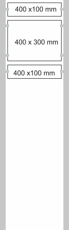 Edelstahl-Schildständer - Typ HGH-Dibond-4030