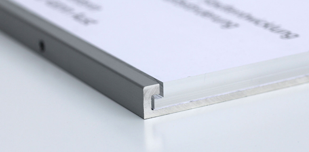 Türschild SlideFix Silber - 100 x 150 mm (BxH)