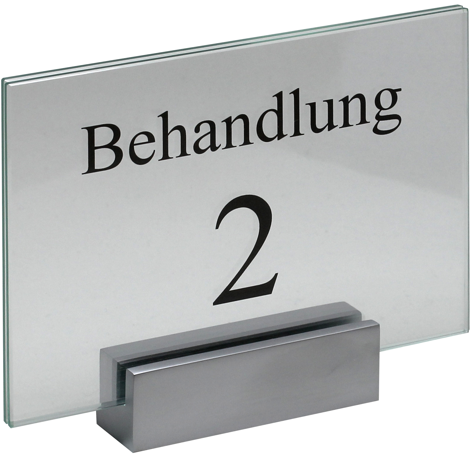 Glas-Türschild MONACO - 148 x 105 mm A6 quer