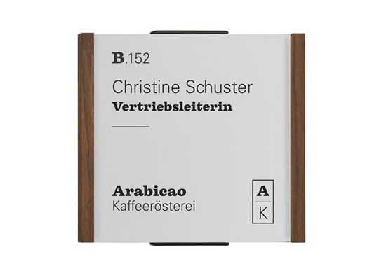 Türschild LMH Oslo Nussbaum