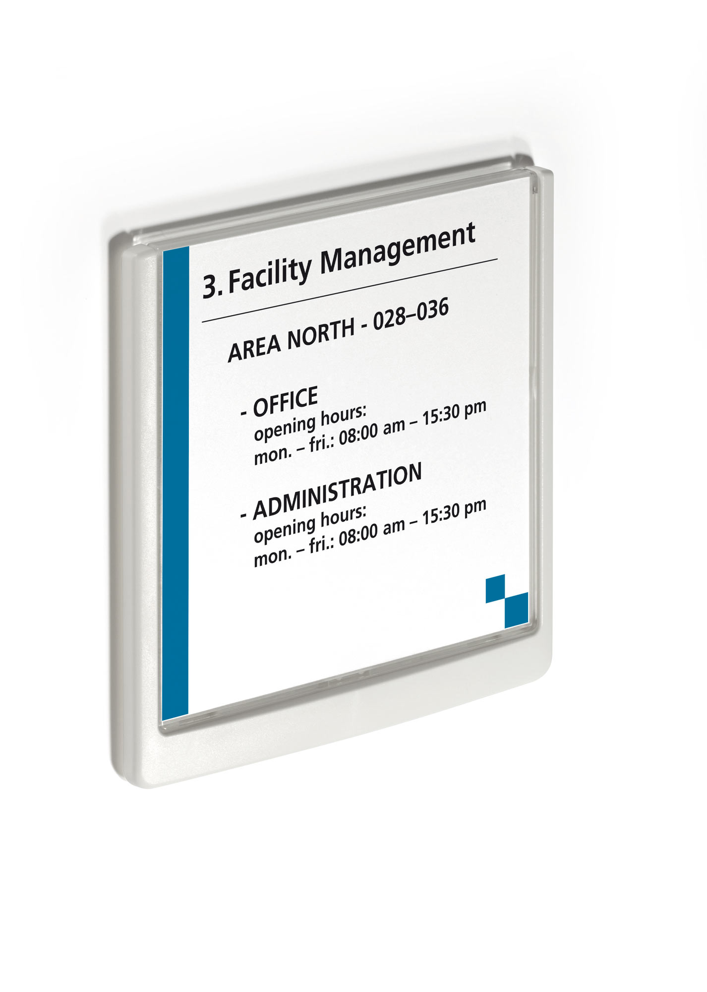 Türschild Click-Sign Durable - 149 x 148,5 mm