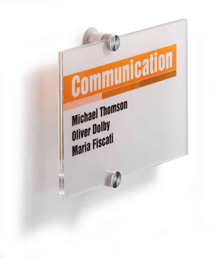 Türschild Crystal-Sign Durable - 210 x 148 mm, DIN A5