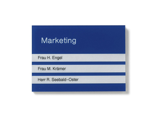 Türschild Unitex-B-eckig