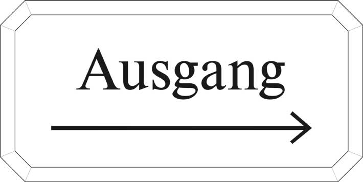 Typ Epsilon 250 x 125 mm - Ausgang Pfeil rechts