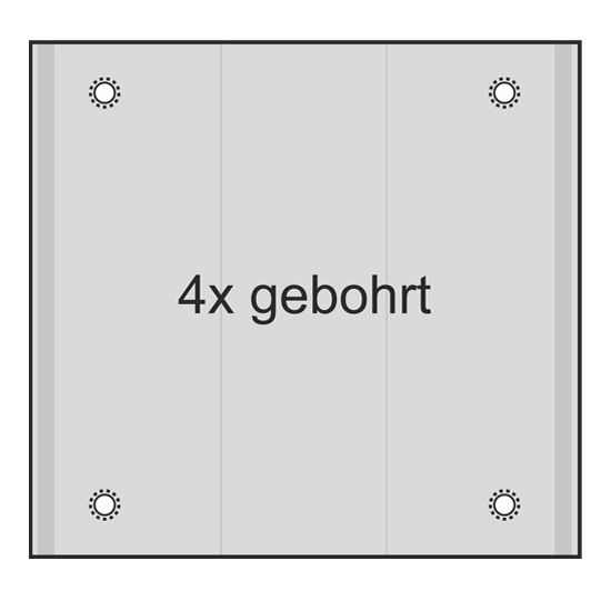 4x gebohrt