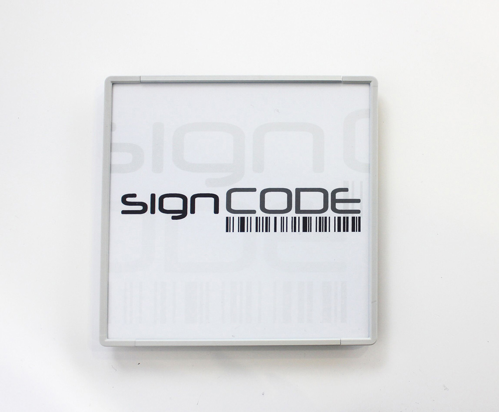 Türschild SignCode Color - 105 x 105 mm (hoch oder quer)
