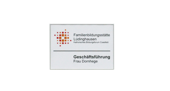 Türschild FORMO.flach - 152 x 108,5 mm A6 quer