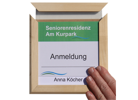 Türschild WoodSign-Ahorn