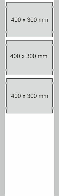 Edelstahl-Schildständer - Typ HGH-V2A-4030