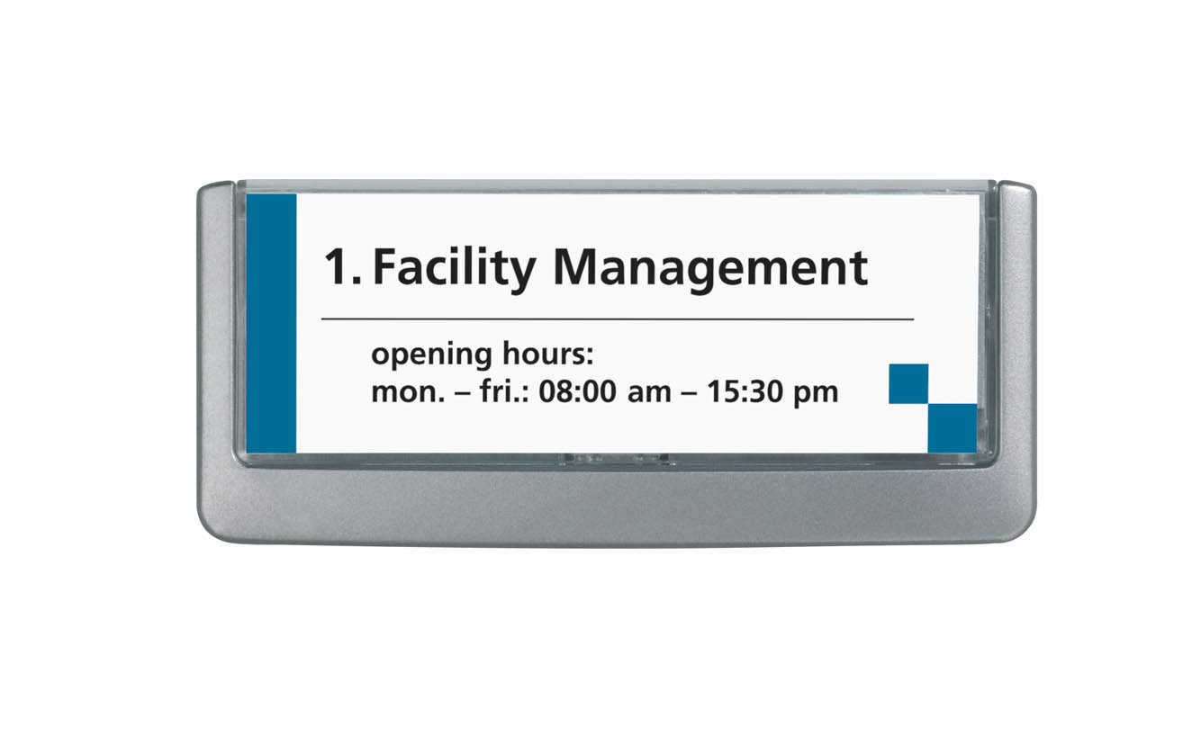 Türschild Click-Sign Durable - 149 x 52,5 mm