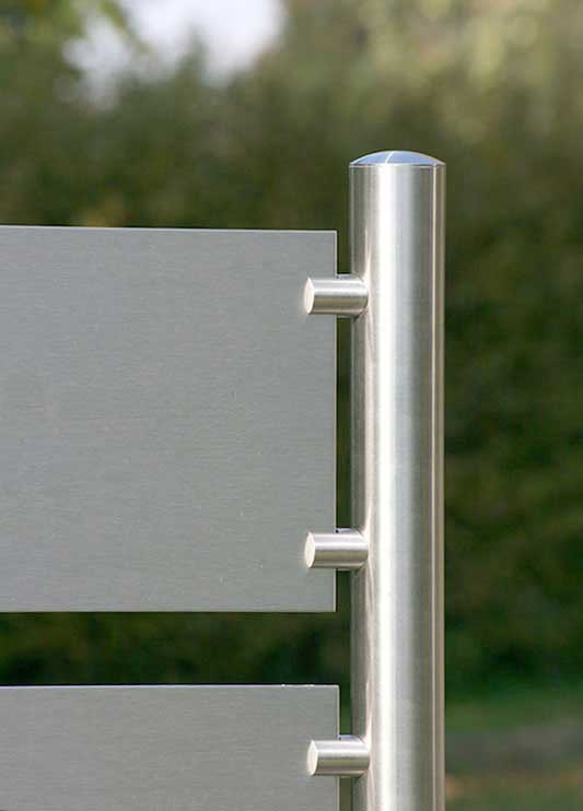 Edelstahl-Schildständer - Typ HGH-V2A-6020-1