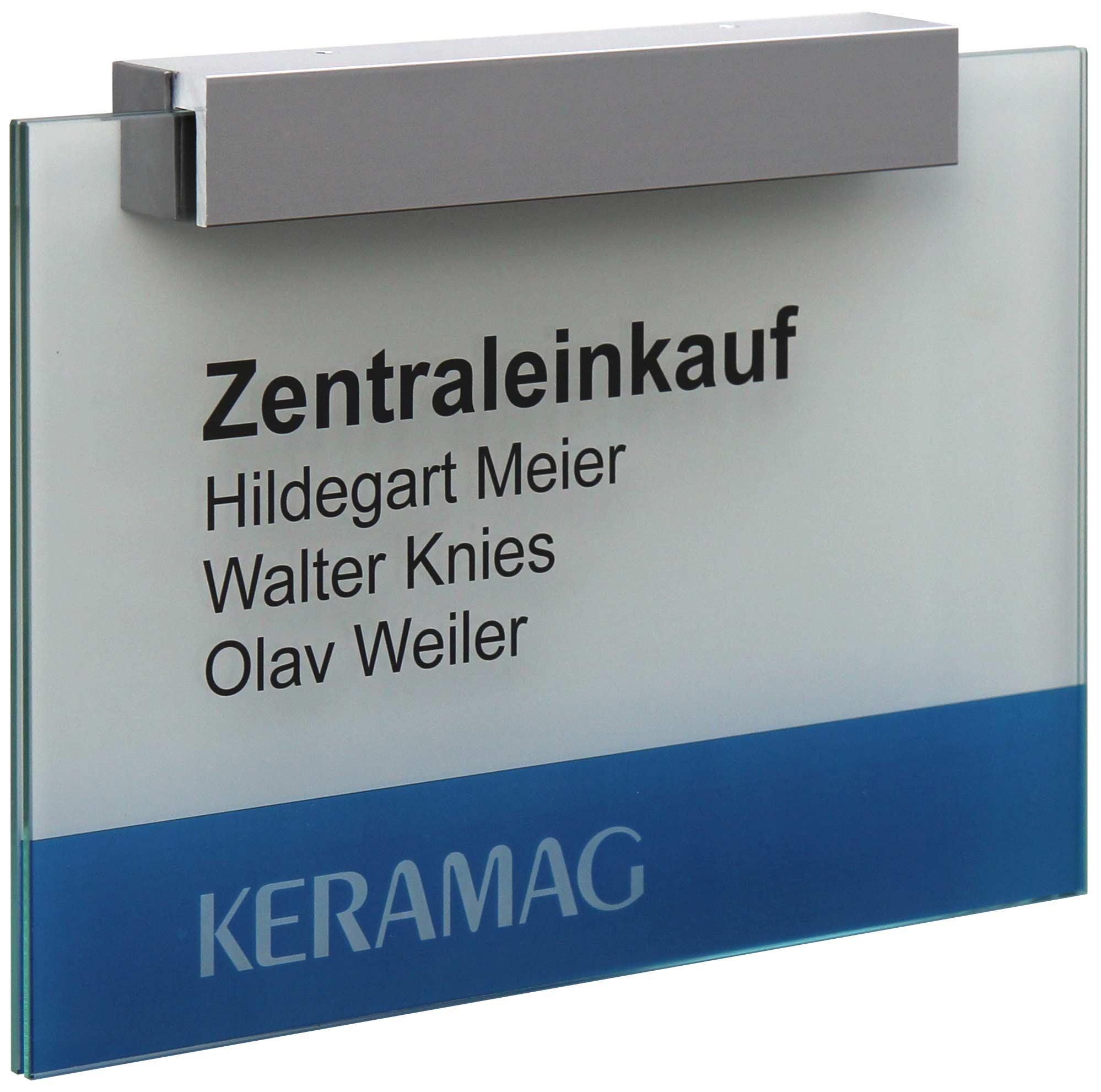 Glas-Türschild KRISTALLINO - 210 x 149 mm, DIN A5