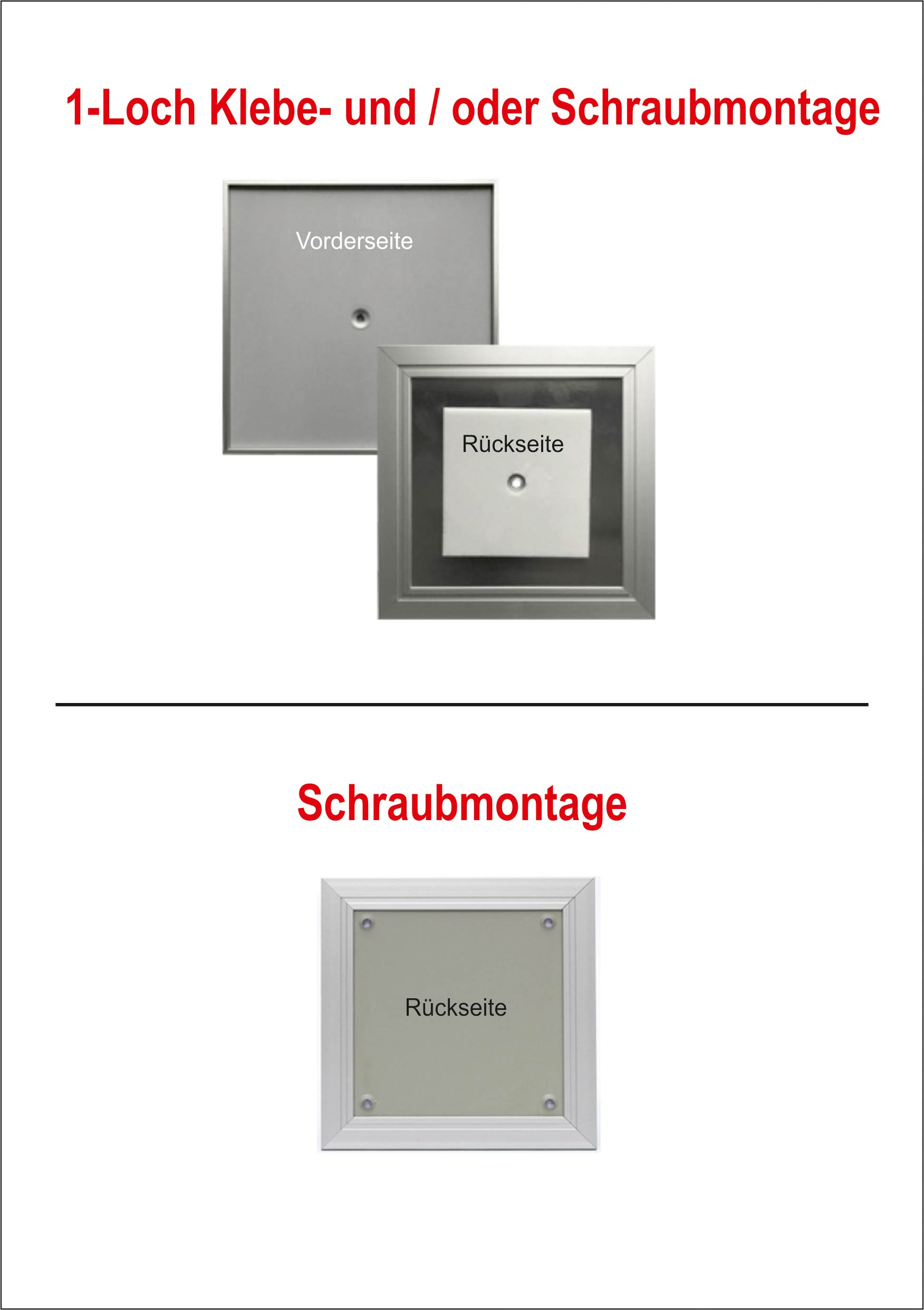 Türschild MADRID Silver Line - 150,5 x 150,5 mm