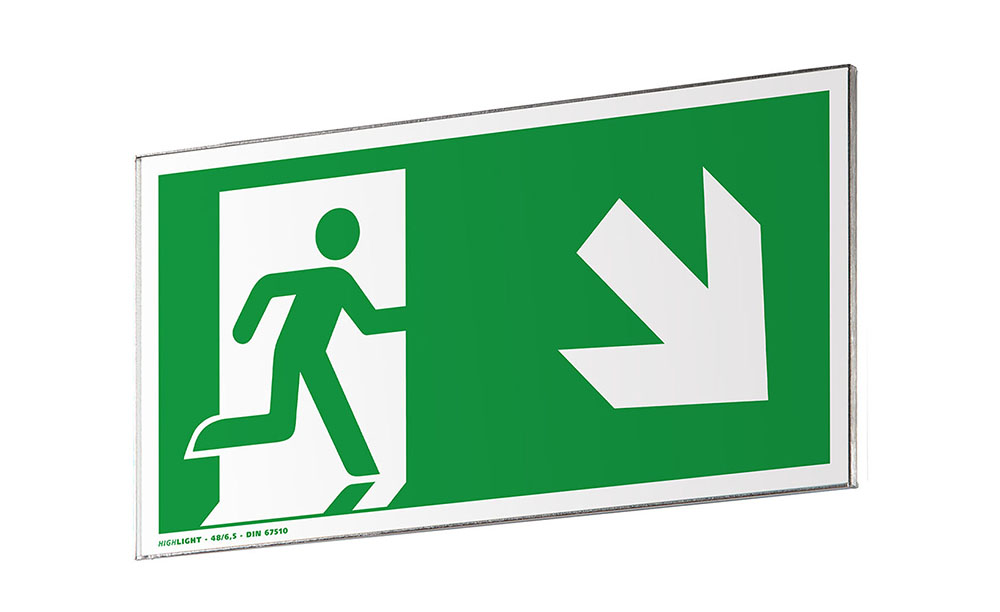 Türschild / Fluchtwegweiser RIO - 299 x 149,5 mm