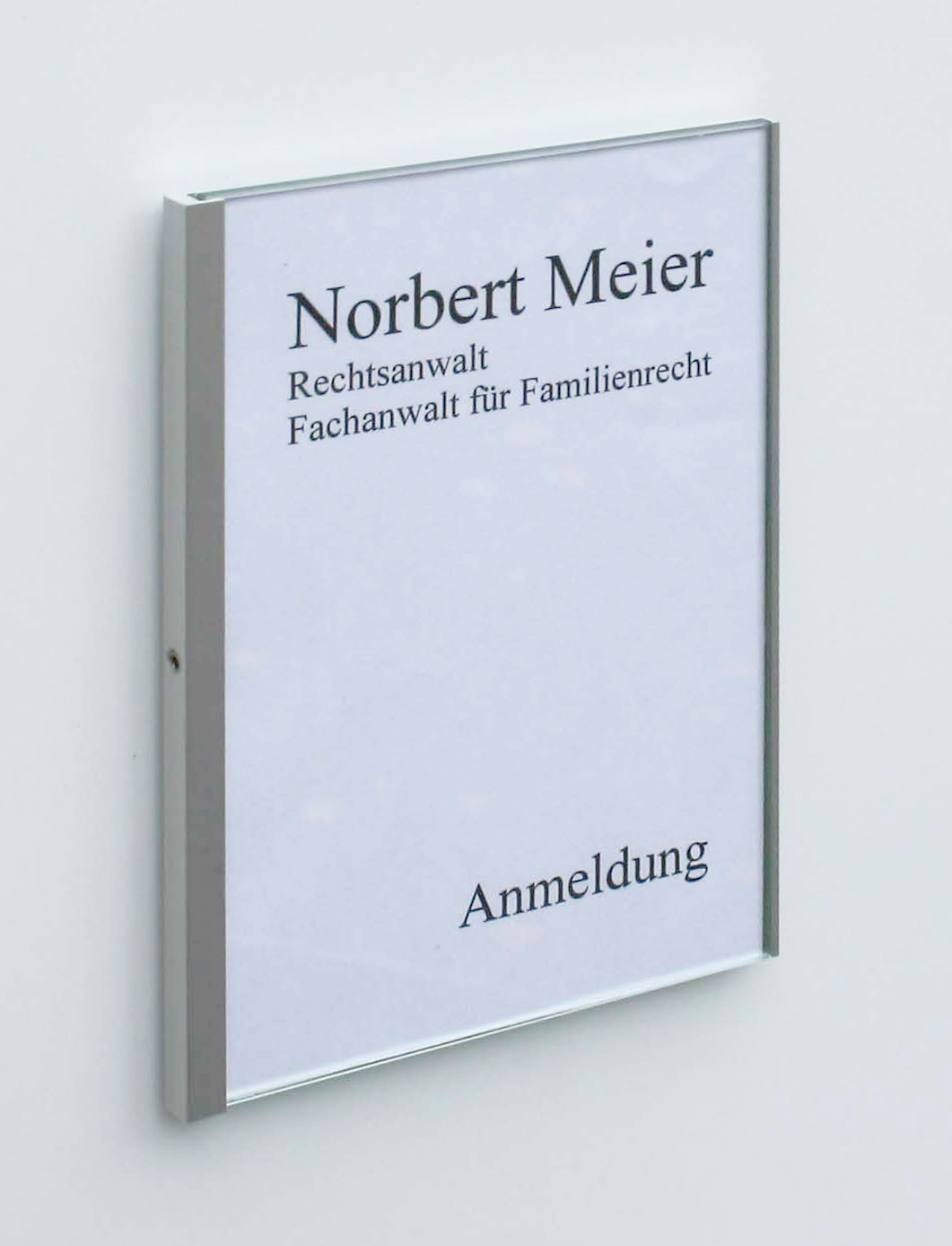 Türschild KRISTALLINO.w-Acryl - 149 x 110 mm (BxH) A6 hoch oder quer