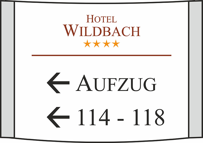 Türschilod VEXO - 328 x 210 mm (BxH) DIN A4 quer