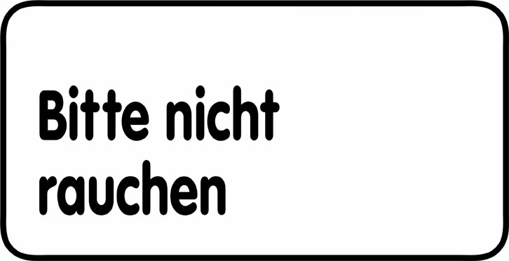 Folien-Aufkleber - 250 x 125 mm