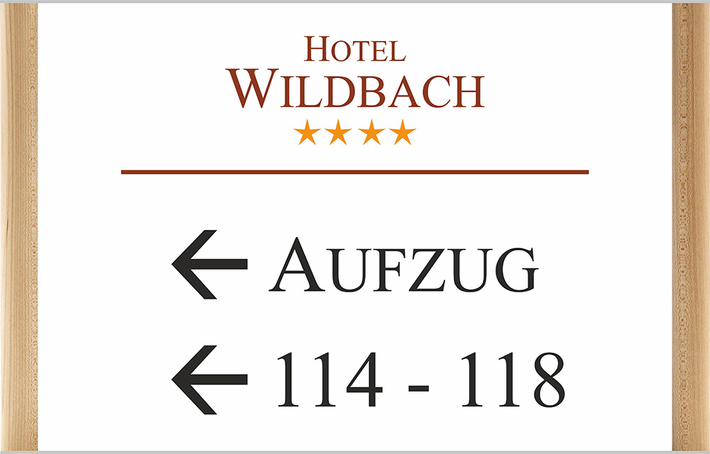 Türschild Westerwald-Ahorn - 470 x 301 mm (BxH) A3 quer
