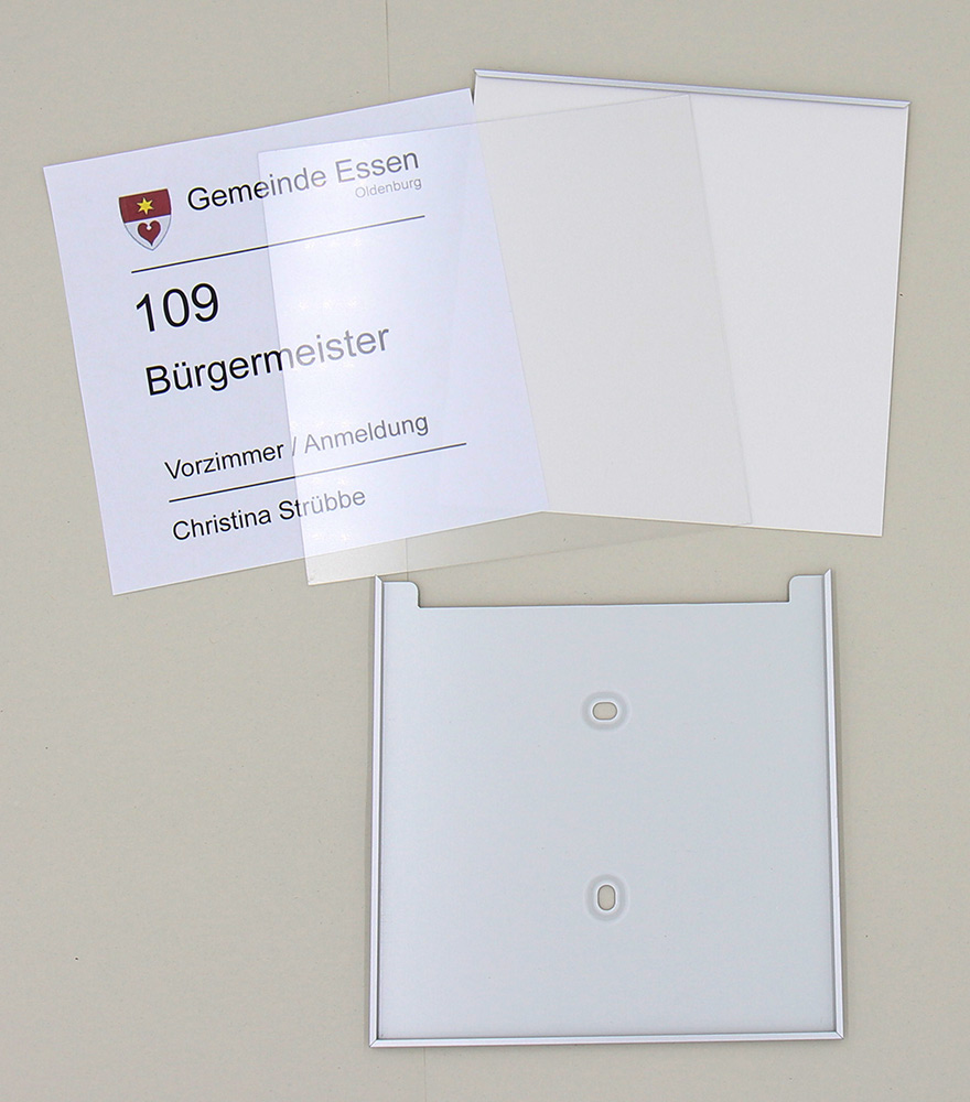 Türschild FORMOeinschub-light farbig