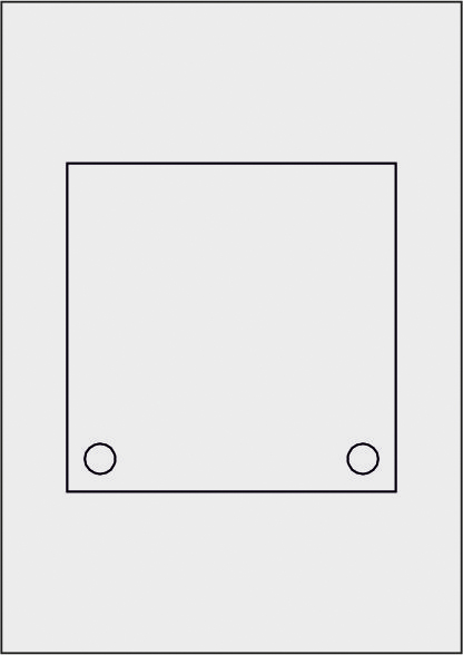 10 Blatt GALERIE - Laserdruck-Folien matt satiniert - 150 x 150 mm 2-Loch
