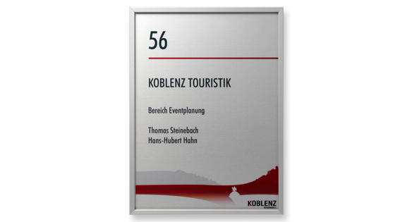 Türschild Unitex-FL - 155 x 210 mm (BxH)