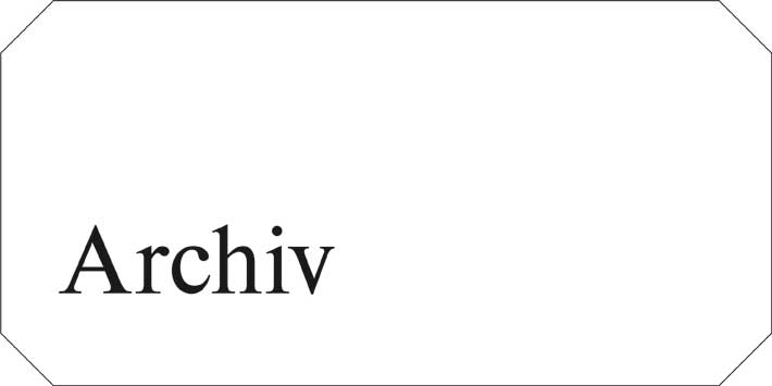 Typ Jota 250 x 125 mm - Archiv