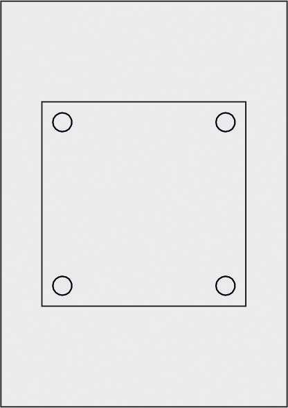 10 Blatt GALERIE - Laserdruck-Folien matt satiniert - 150 x 150 mm 4-Loch