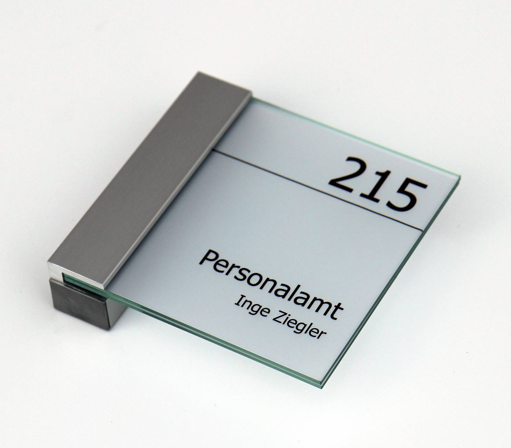 Glas-Türschild KRISTALLINO - 105 x 105 mm