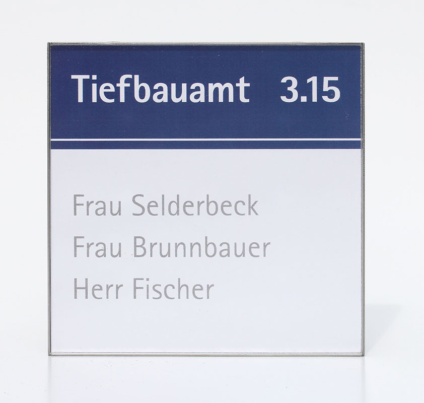 Türschild RIO - 149,5 x 107 mm A6 (hoch oder quer)
