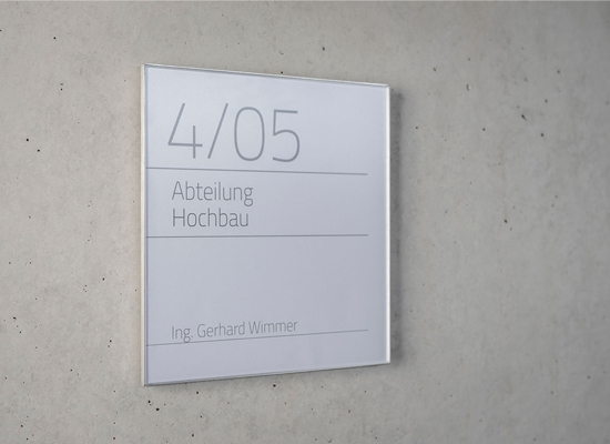 Edelstahl-Türschild NIRO.clic - in 14 Größen